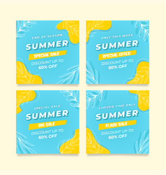 Instagram Feed Template Summer Promotion