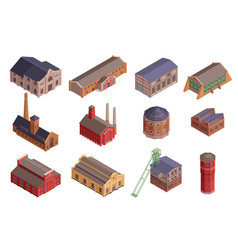 Old Industrial Buildings Set