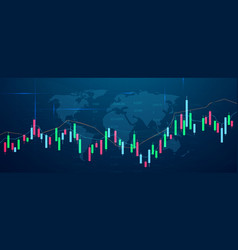 Stock Market Economic Graph With Diagrams