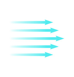 Air Flow Blue Arrow Showing Direction Of