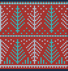 Christmas Ugly Sweater Red Seamless Pattern