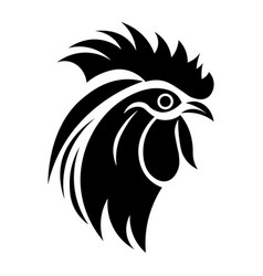 Rooster Black Icon On White Background