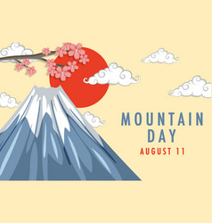 Mountain Day In Japan On August 11 Banner