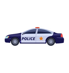 Police Car Side View Patrol Auto Icon