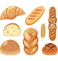 Set Of Different Breads