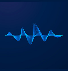 Sound Wave Equalizer Pattern Abstract Blue