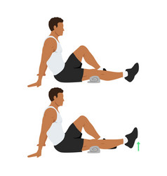 Man Doing Seated Knee Extensions Exercise