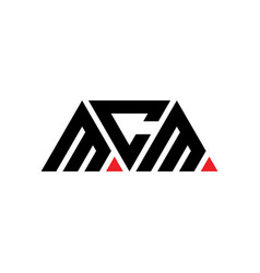 Mcm Triangle Letter Logo Design