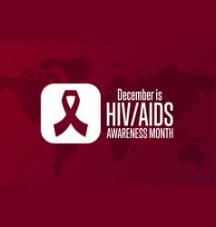 December Is Hiv Aids Awareness Month Holiday