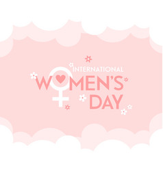 Pastel Pink International Womens Day Poster