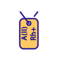 Rh Factor Donor Badge Icon Outline