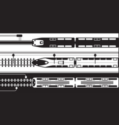 Electrical Rail Trains From Above