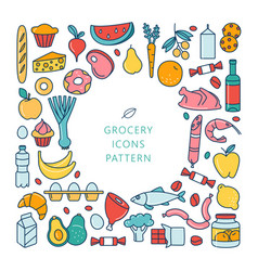 Grosery Supermarket Goods Pattern Store Food