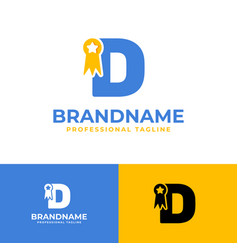 Letter D Medallion Logo Suitable For Business