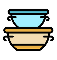 Snack Boxes Icon Flat