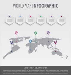 World Map Charts Royalty Free Vector Image - VectorStock