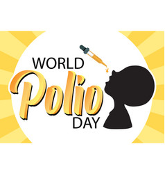 World Polio Day Typography Design