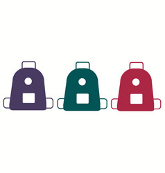 Paper Cut School Backpack Icon