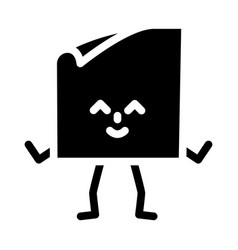 Note Sticker School Character Glyph Icon