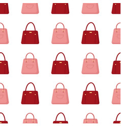 Pattern Of Pink And Burgundy Bag On White