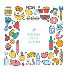 Grosery Supermarket Goods Pattern Store Food