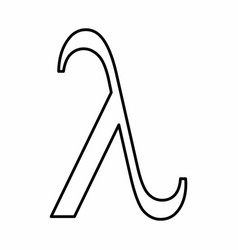 Lambda Greek Letter Icon