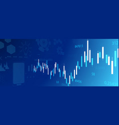 Stock Market Economic Graph With Diagrams