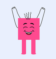 Pink Square Emoticon