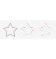 Rose Gold Glowing Star Shape Frame