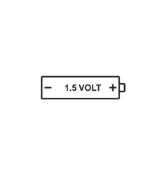 15 Volt Aaa Battery Icon Design Template