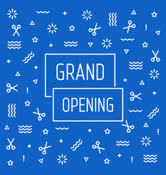 Abstract Blue Grand Opening Web Banner