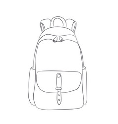 Backpack silhouette Royalty Free Vector Image - VectorStock