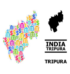 Mosaic Map Tripura State Bank