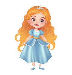 3d Of A Cute Princess Doll With Beautiful Dress