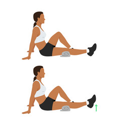 Woman Doing Seated Knee Extensions Exercise