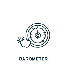 Barometer Icon Line Simple Measuring Icon