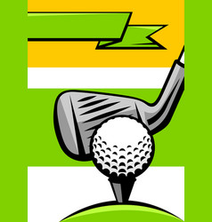 Background With Golf Items Sport Club