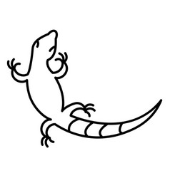 Gecko Animal Line Art