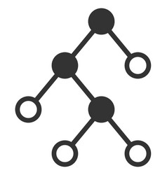 Binary Chart Nodes Flat Icon