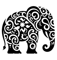 Decorative Elephant Silhouette