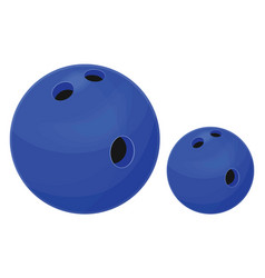 Blue Bowling Ball On A White Background