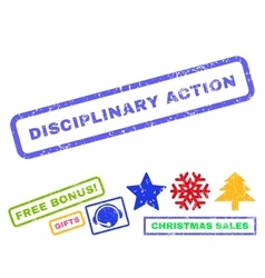 Disciplinary Action Rubber Stamp