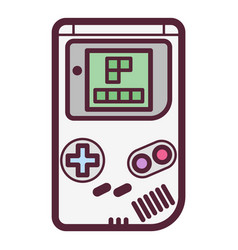 Gameboy Flat Icon Isolated On White Background