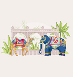 Mughal Elephant And Camel Concept