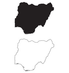 Map Silhouette Nigeria Vector Images (over 500)