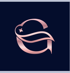 Cosmetic Beauty Logo Brand Letter G