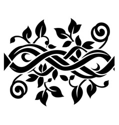 Celtic Knotwork And Foliage