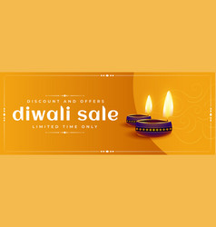 Nice Shubh Deepavali Sale And Discount Banner