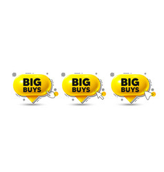 Big Buys Tag Special Offer Price Sign Chat