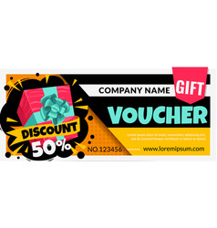 Gift Voucher Promotion Flyer Design Wrapped